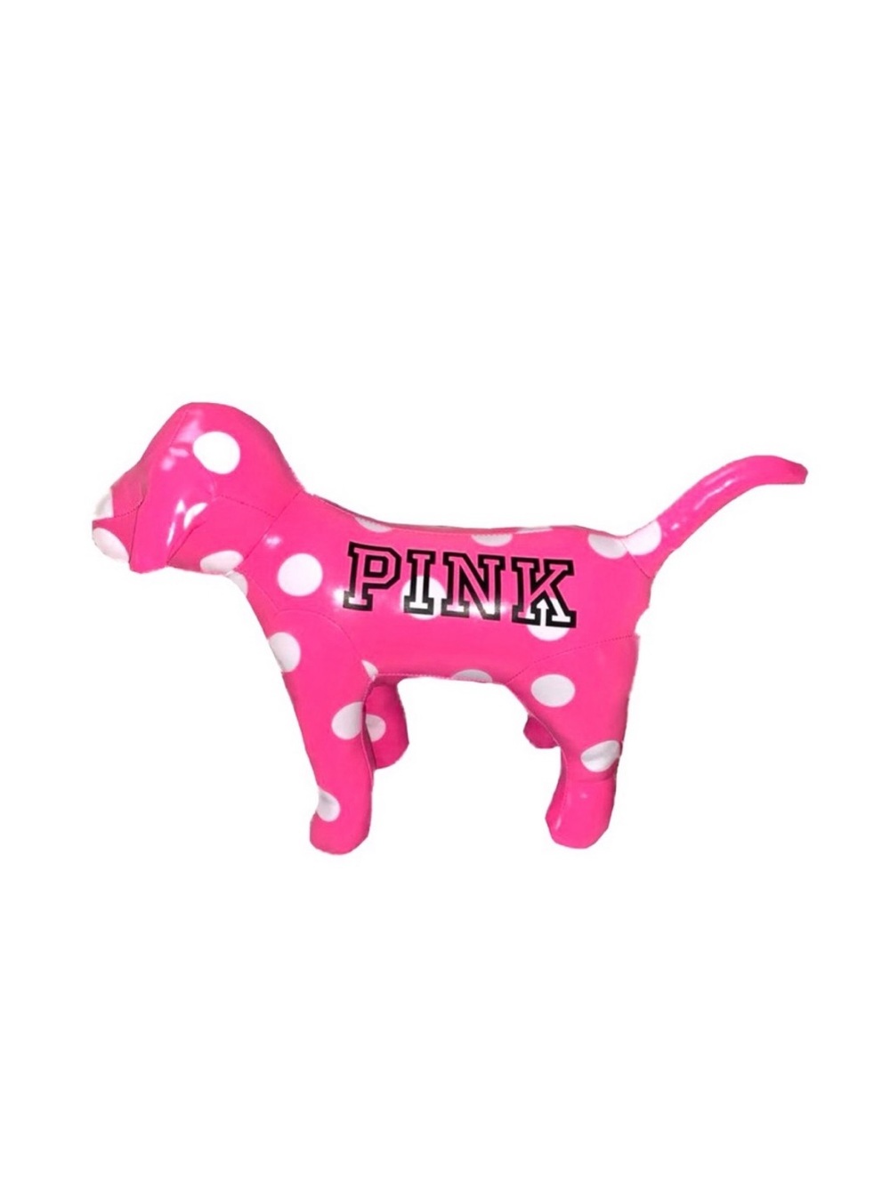 Victoria’s Secret PINK Pink and White Polka Dot Giant Plush Bus Dog Display
